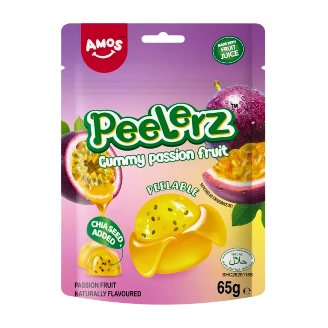 Amos Peelerz Gummy Passion Fruit 12x65g