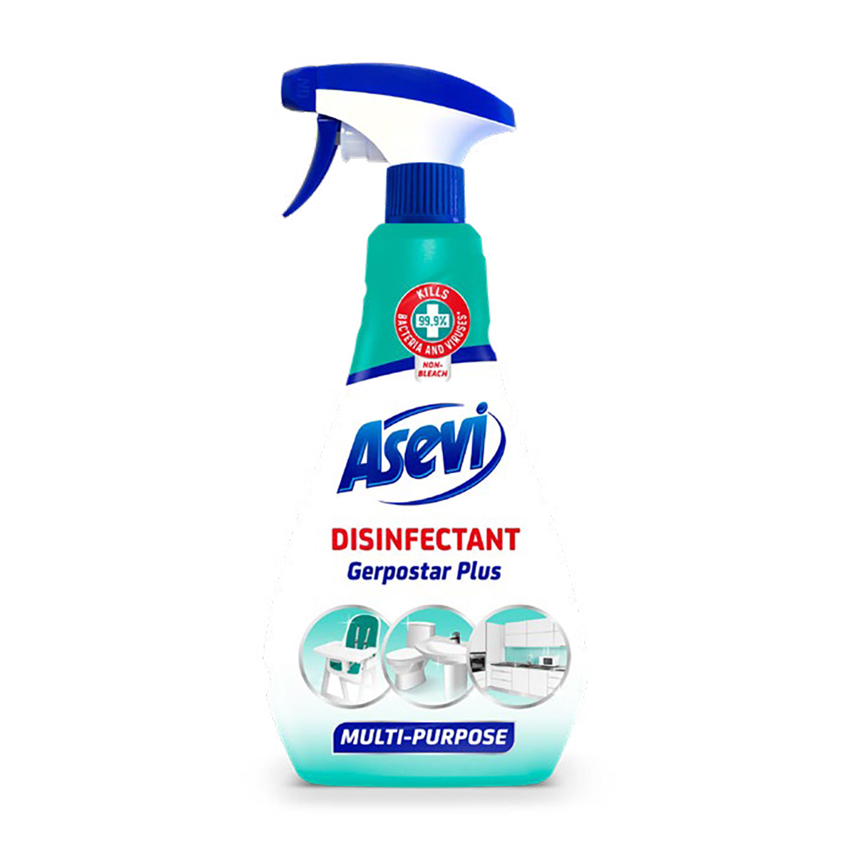 Asevi Multi Purpose Disinfectant Spray 12 x 750ml RRP £2.99