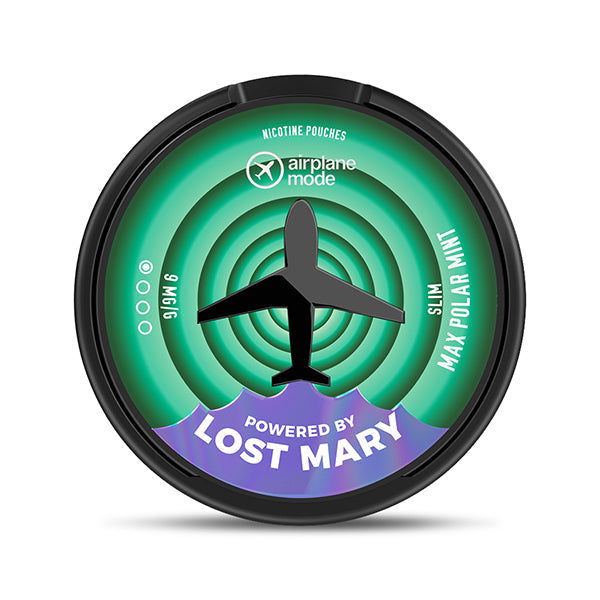 Lost Mary Airplane Mode Max Polar Mint Nicotine Pouches