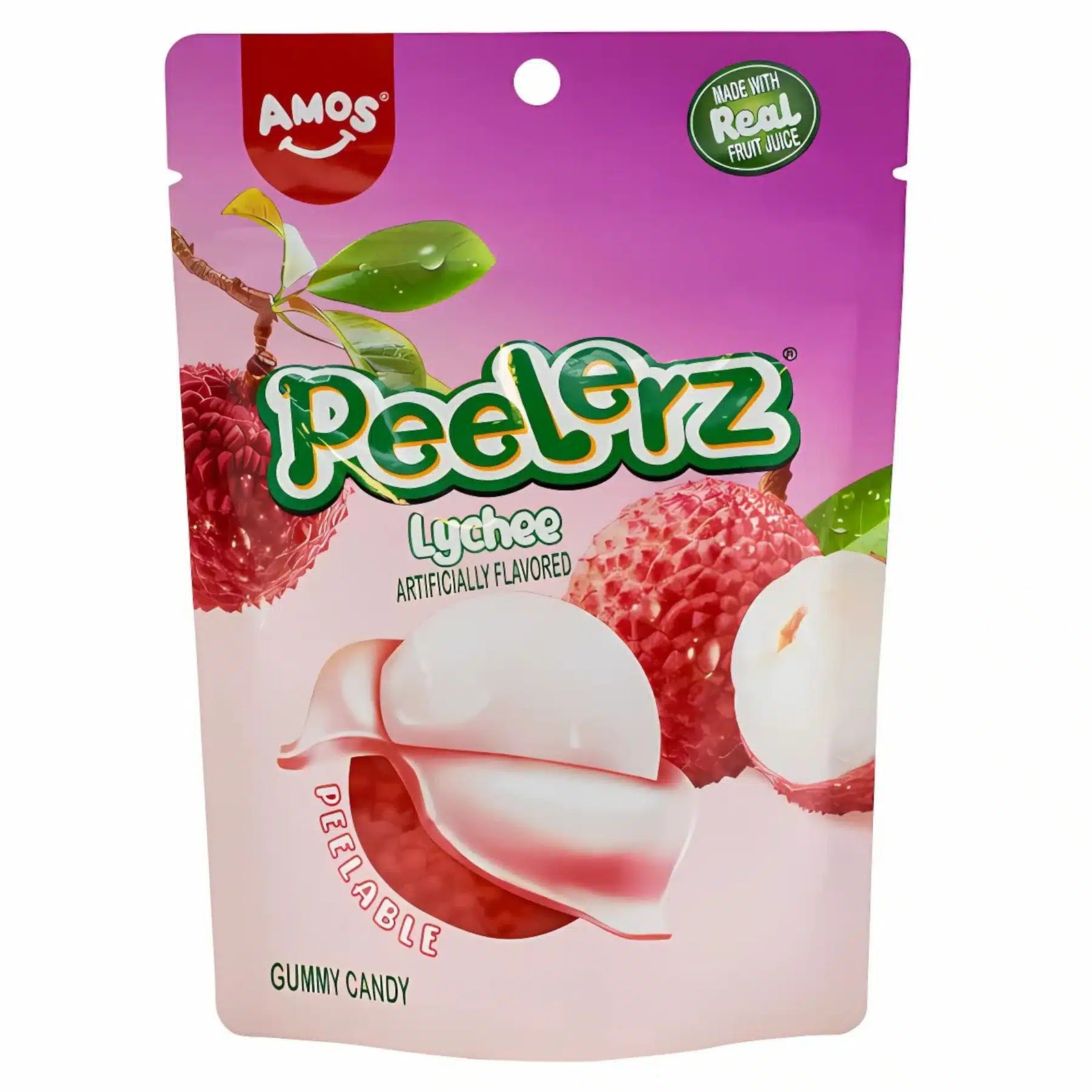 Amos Peelerz Gummy Lychee 12x65g