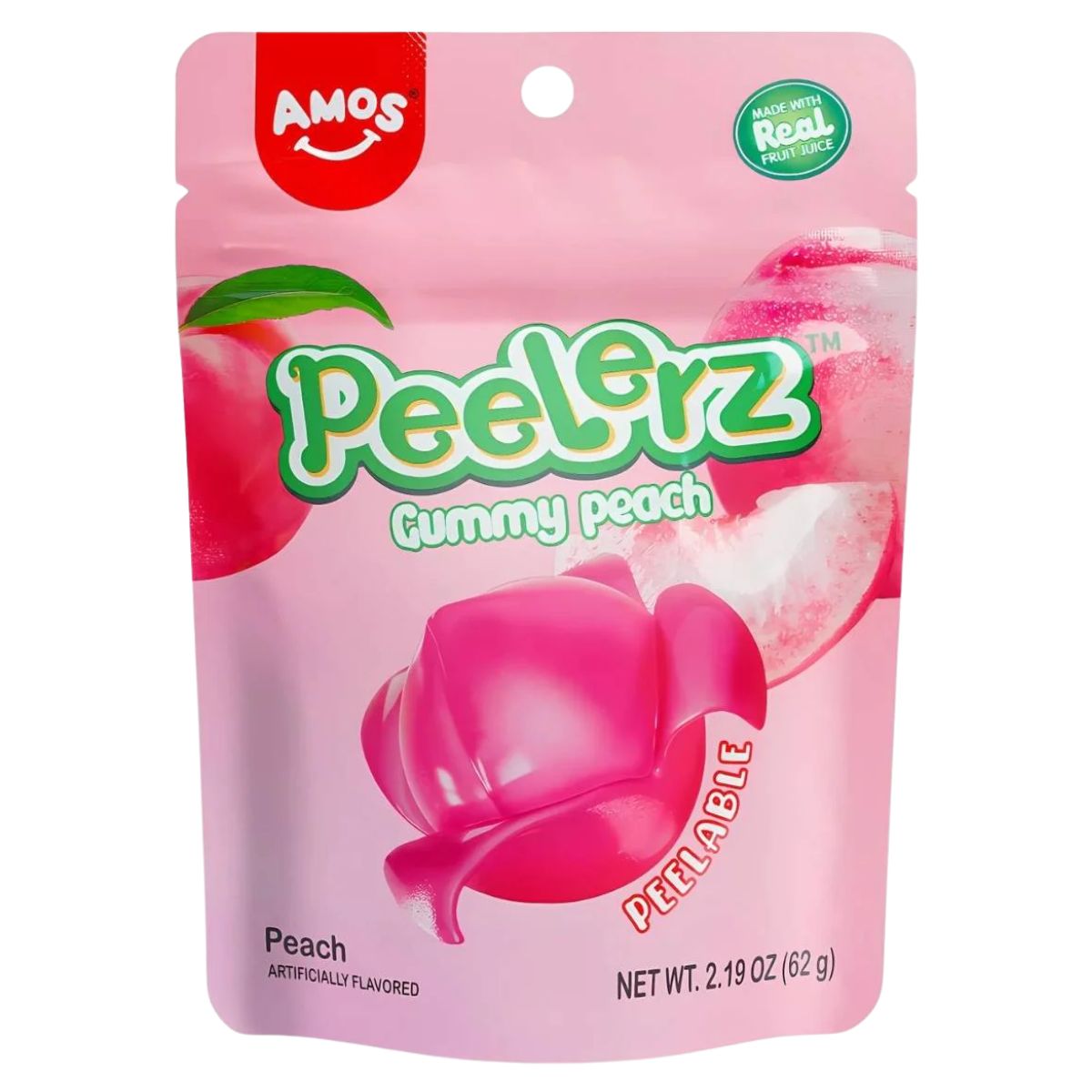 Amos Peelerz Gummy Peach 12x65g