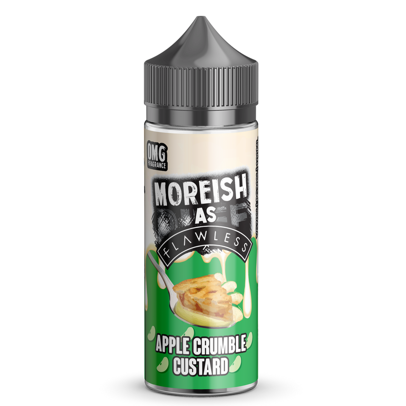 Moreish As Flawless Apple Crumble Custard 0mg 100ml Shortfill E-Liquid