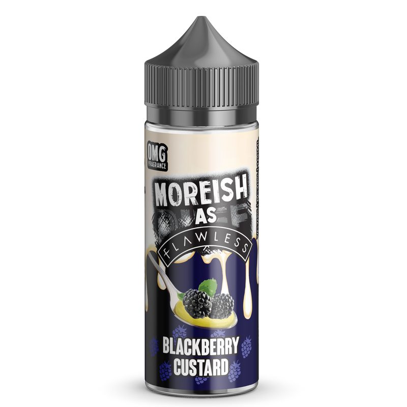 Moreish As Flawless Blackberry Custard 0mg 100ml Shortfill E-Liquid