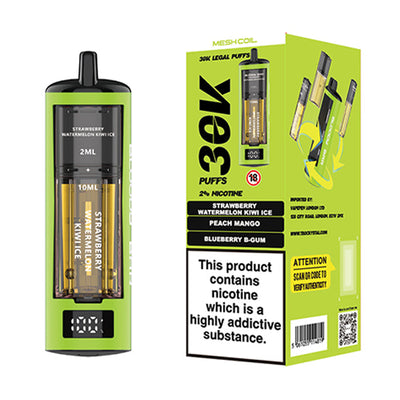 Strawberry Watermelon Kiwi Ice - Peach Mango - Blueberry Bgum