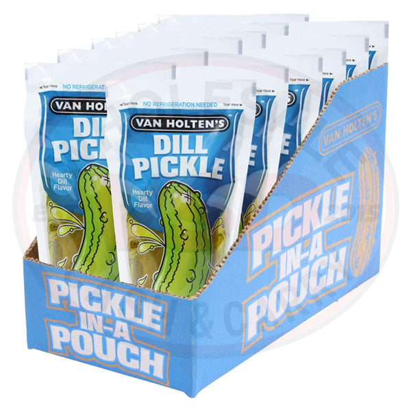 Van Holten's Pickle-In-A-Pouch Large Dill Pickles - 12 Pack