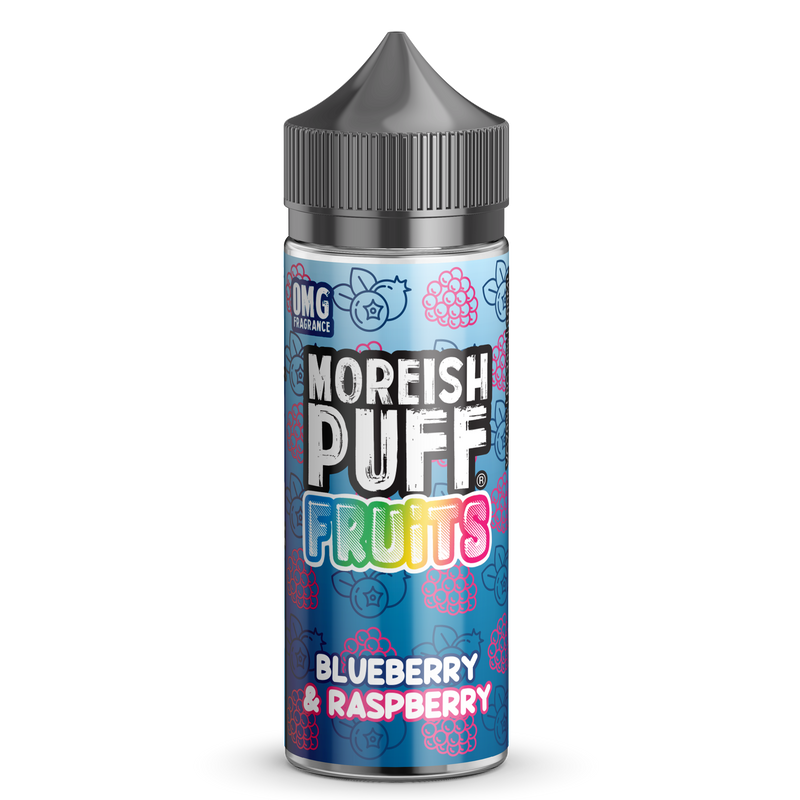 Moreish Puff Fruits: Blueberry & Raspberry 0mg 100ml Shortfill E-liquid