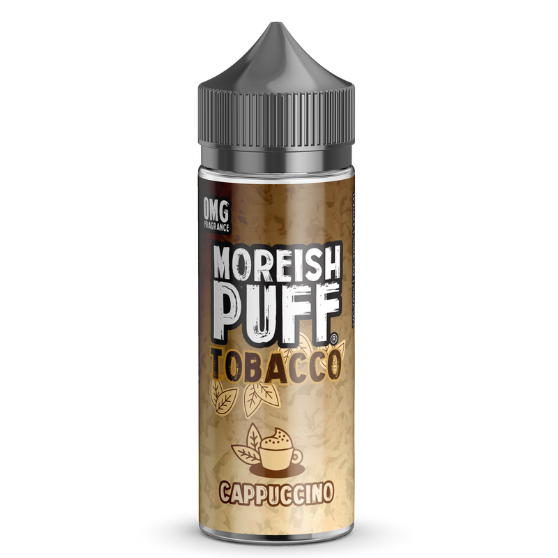 Moreish Puff Tobacco: Cappuccino Tobacco 0mg 100ml Shortfill E-Liquid