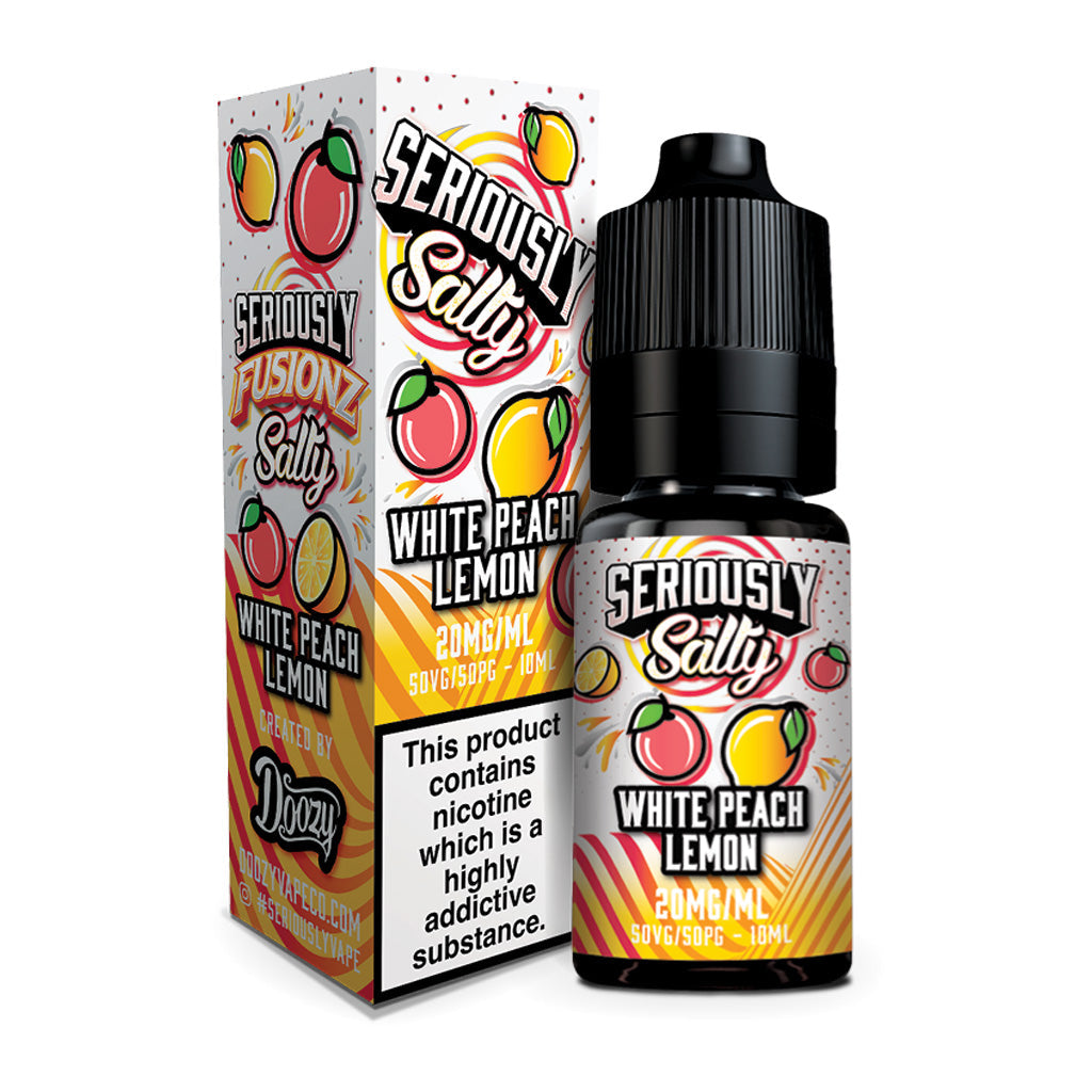 Seriously Fusionz Salty White Peach Lemon 10ml Nic Salt