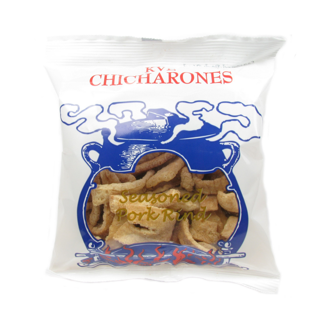 K.V.E. Chicharones Seasoned Pork Rind 6 x 75g