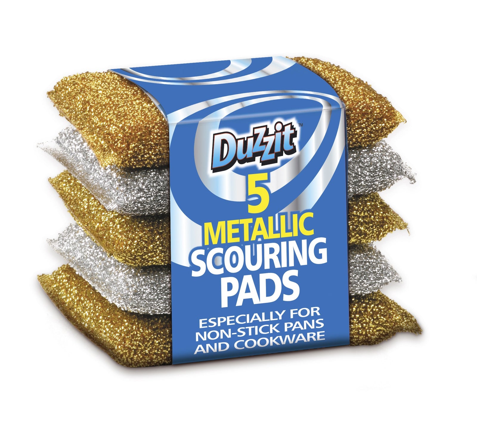Duzzit Metallic Scouring Pads 5pk
