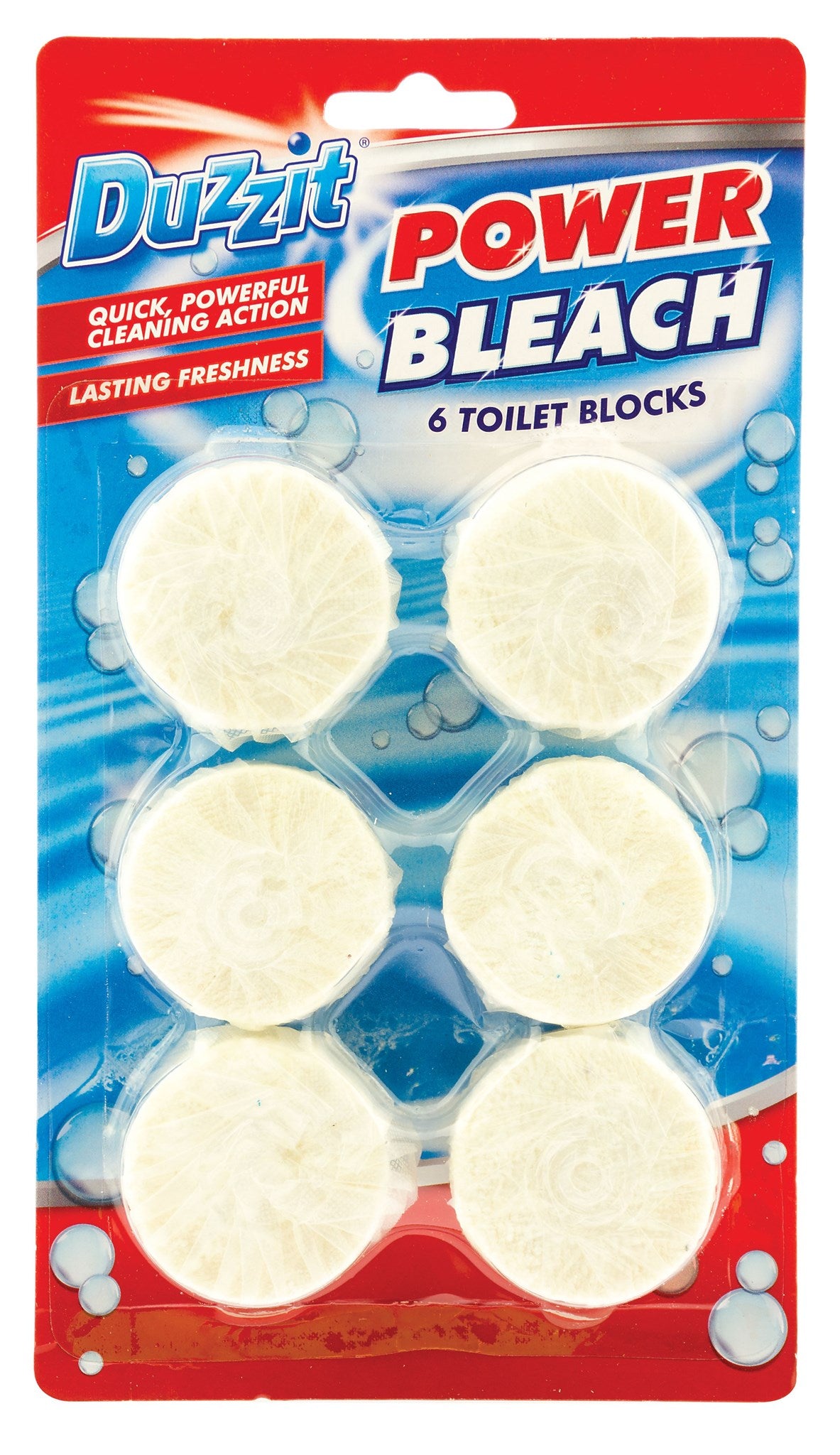 Duzzit Power Bleach Toilet Blocks 6pk