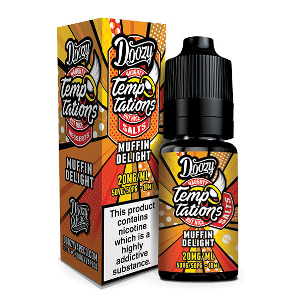 Doozy Temptations Muffin Delight E-liquid 10ml Nic Salt