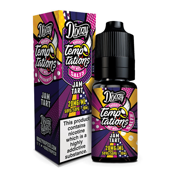 Doozy Temptations Jam Tart E-liquid 10ml Nic Salt