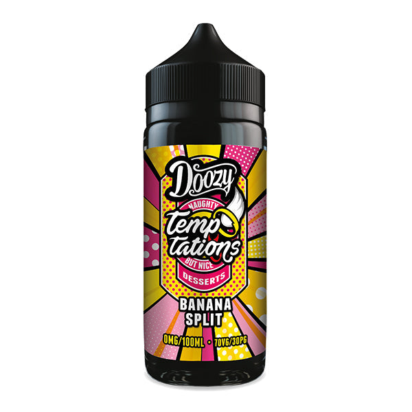 Banana Split Doozy Temptations E-Liquid 100ml Shortfill