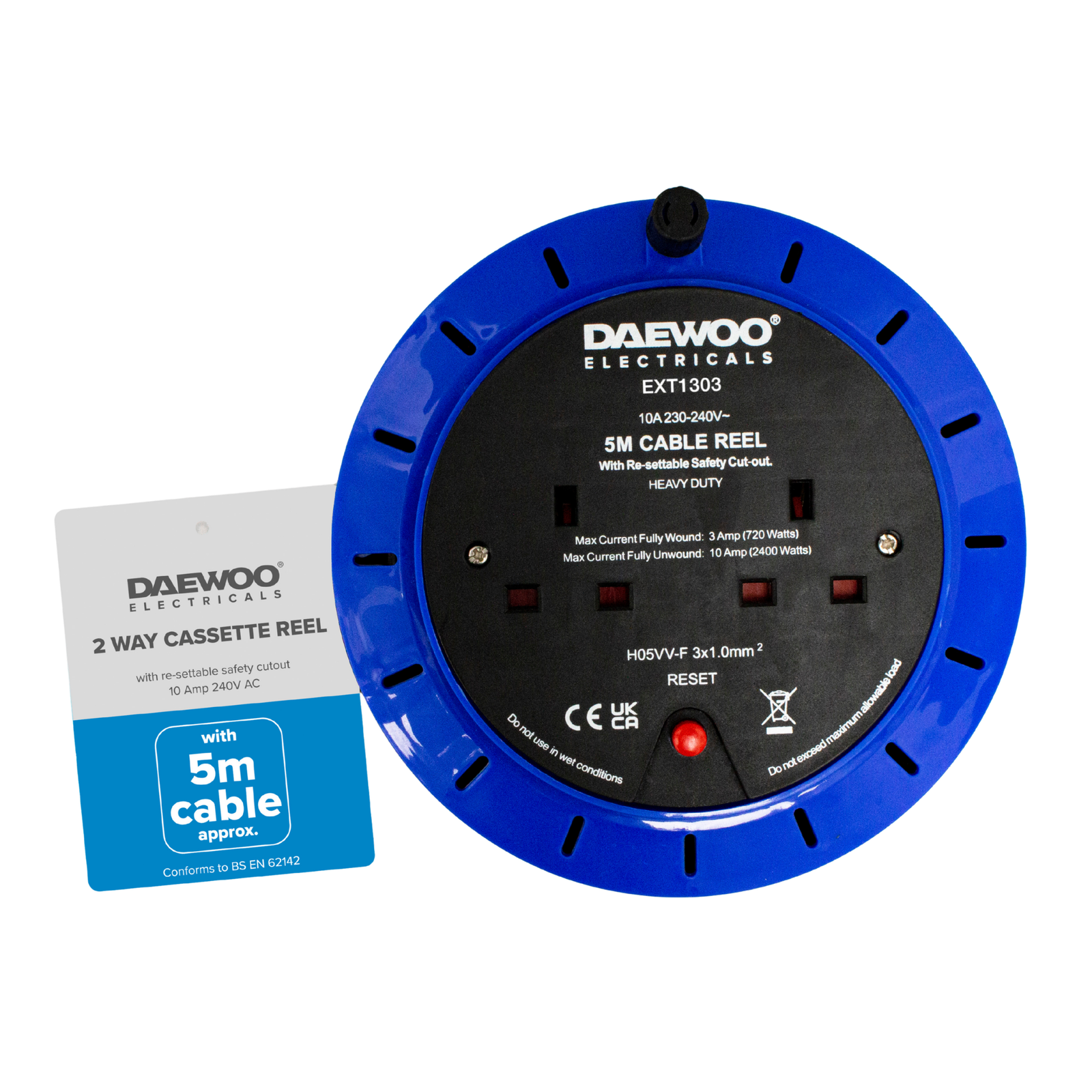 2 Gang 5 Metre Cassette Reel