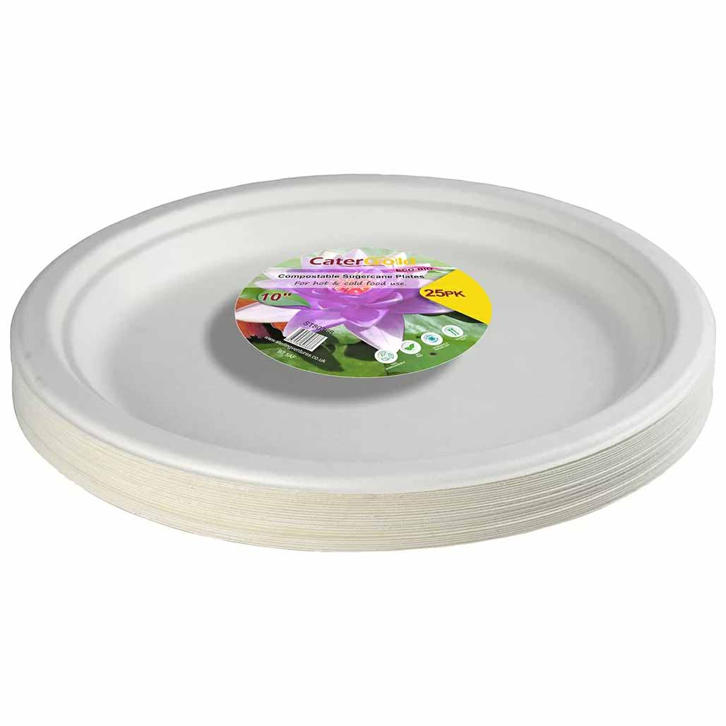 Eco-Bio Bagasse Plates 10