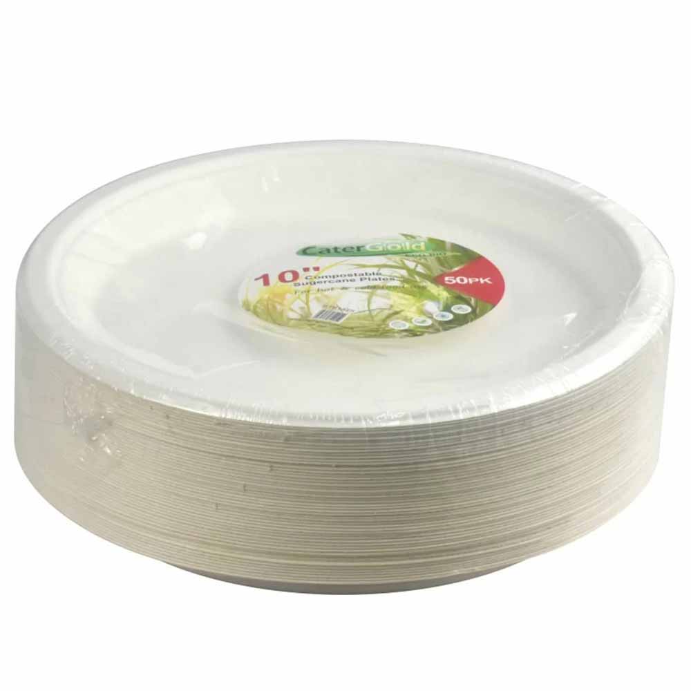 Eco-Bio Bagasse Plates 10
