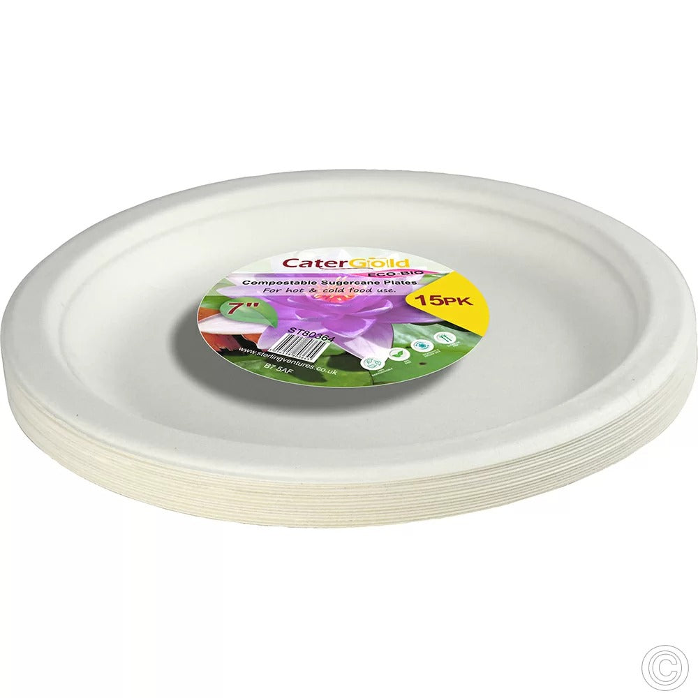 Eco-Bio Bagasse Plates 7