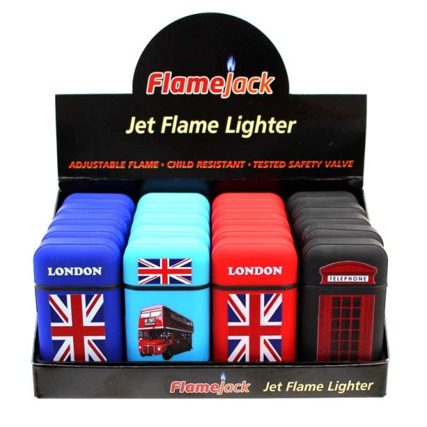 Flamejack Windproof Lighters (Assorted Designs)