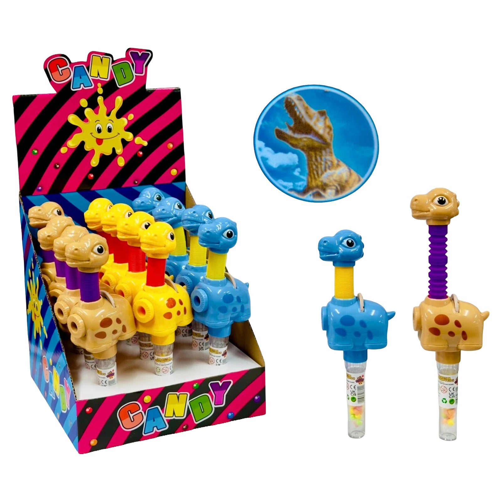 Projection Dino Candy Stick 12pk