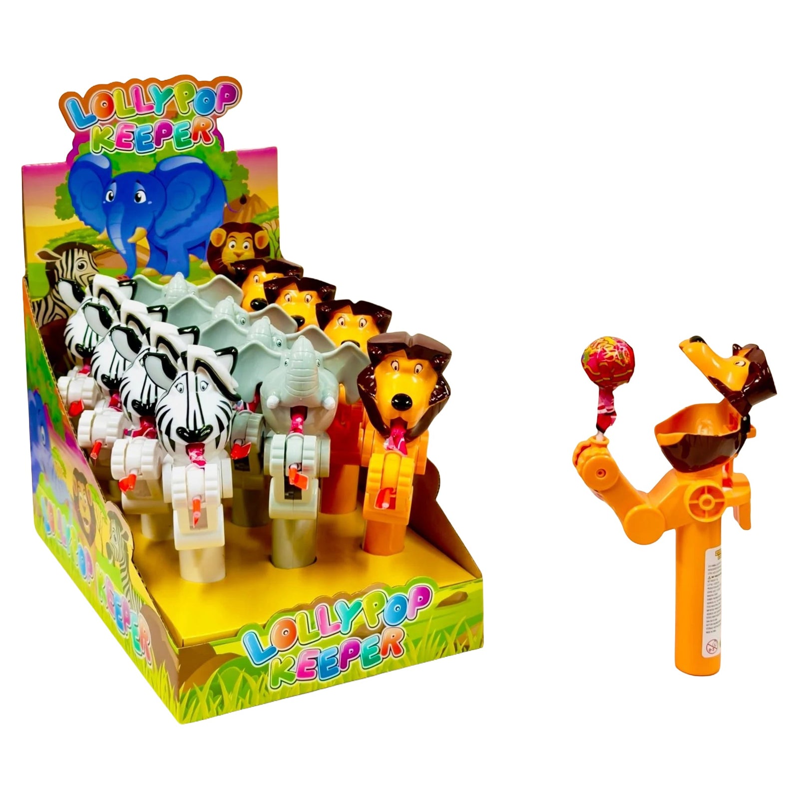 Zoo Animal Lollipop 12pk