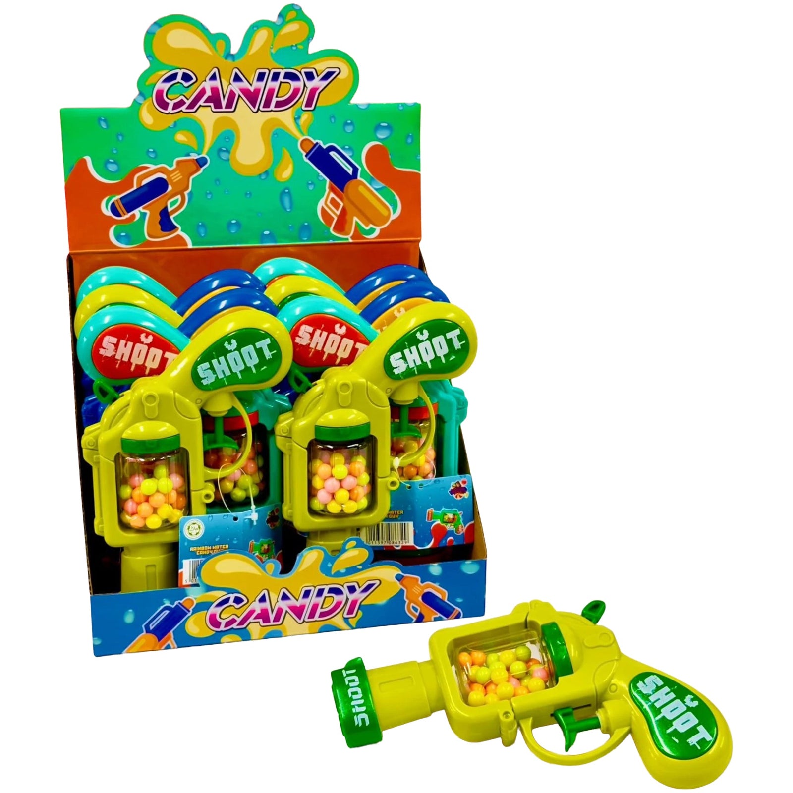 Rainbow Water Candy Gun 12pk
