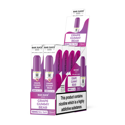 Grape Gummy Bear / Pack of 10 / 15mg