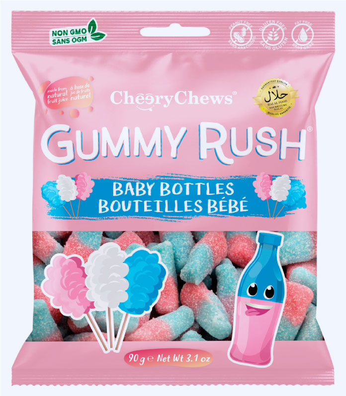 Cheery Chews Gummy Rush Baby Bottles (Box of 12)