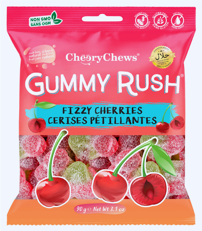 Cheery Chews Fizzy Cherries (Box of 12)