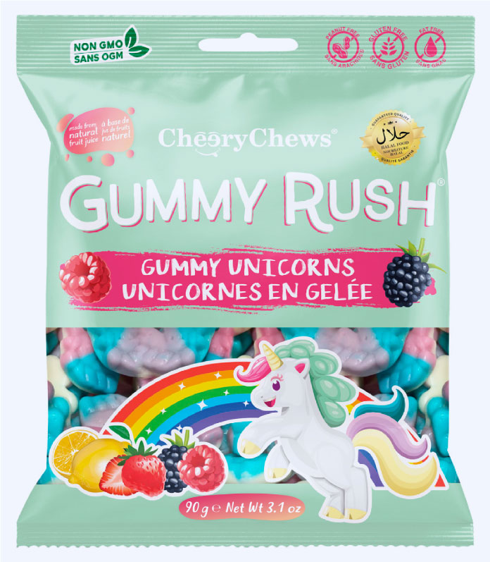 Cheery Chews Gummy Unicorns (Box of 12)