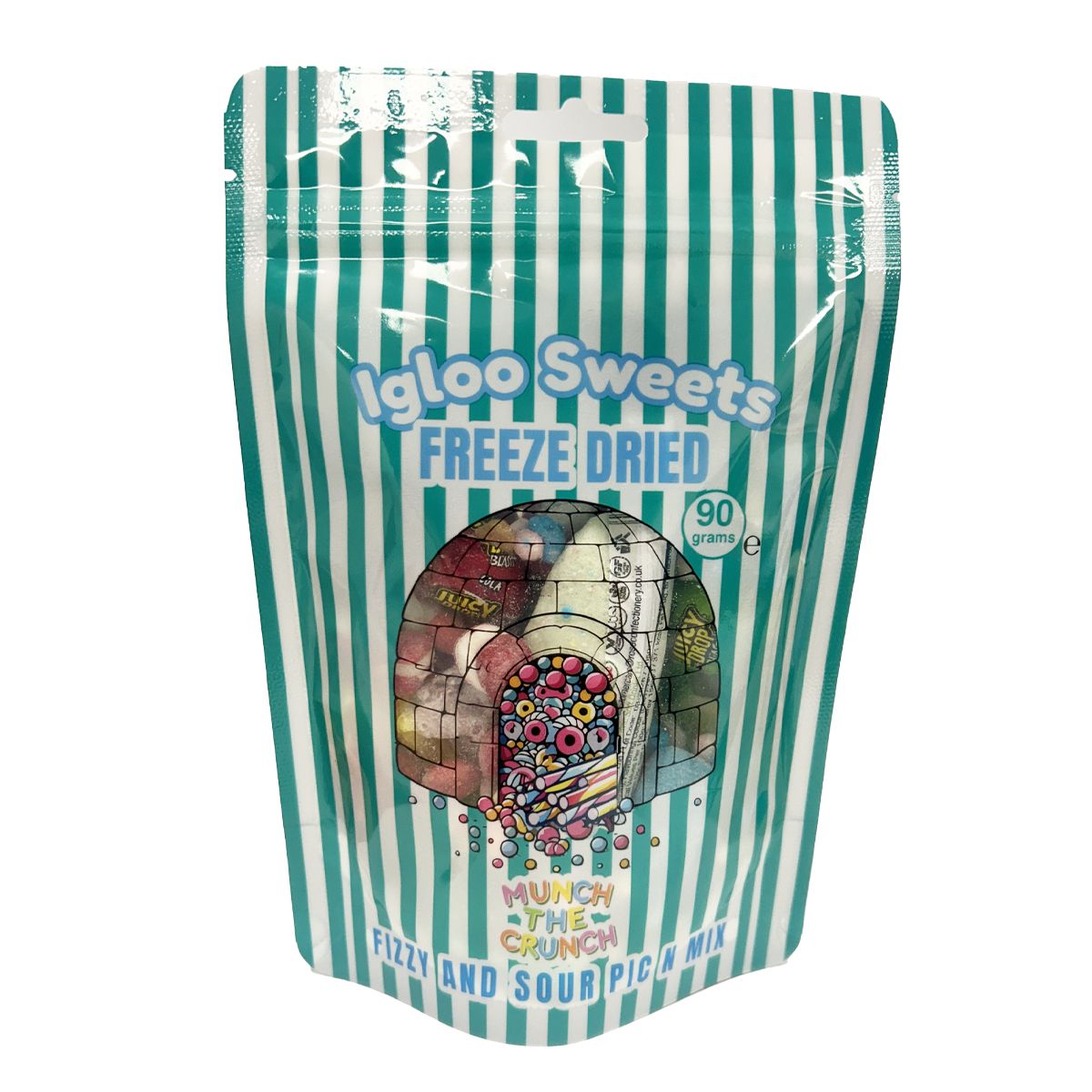 Igloo Sweets Freeze Dried Fizzy & Sour Candy Pick N Mix 90g - Pack of 10