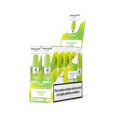 Lemon and Lime / Pack of 10 / 10mg