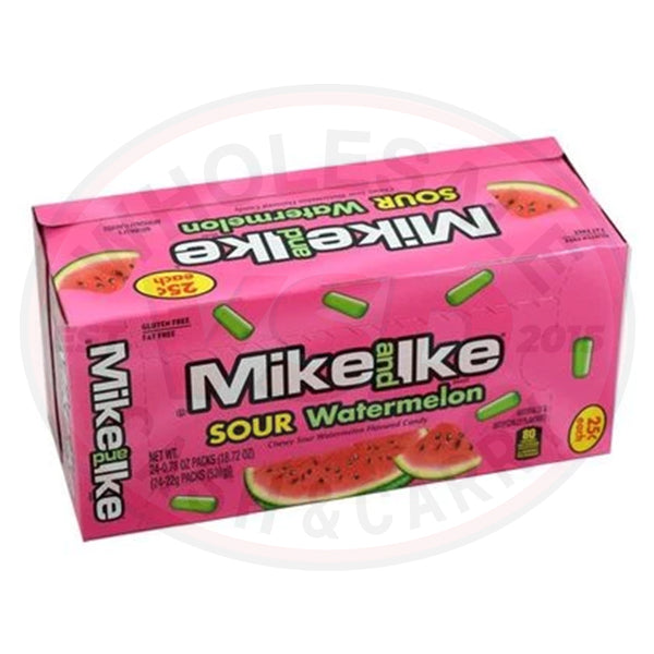 Mike and Ike Candy Sour Watermelon 0.78oz (22g) - 24CT