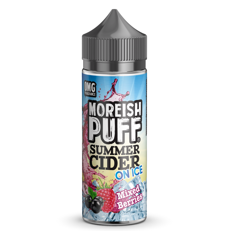 Moreish Puff Summer Cider On Ice: Mixed Berries 0mg 100ml Shortfill E-Liquid