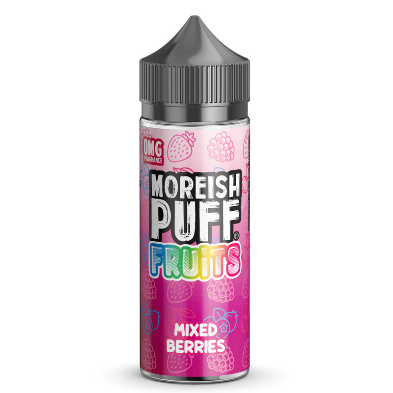 Mixed Berries by Moreish Puff Fruits 100ml Shortfill