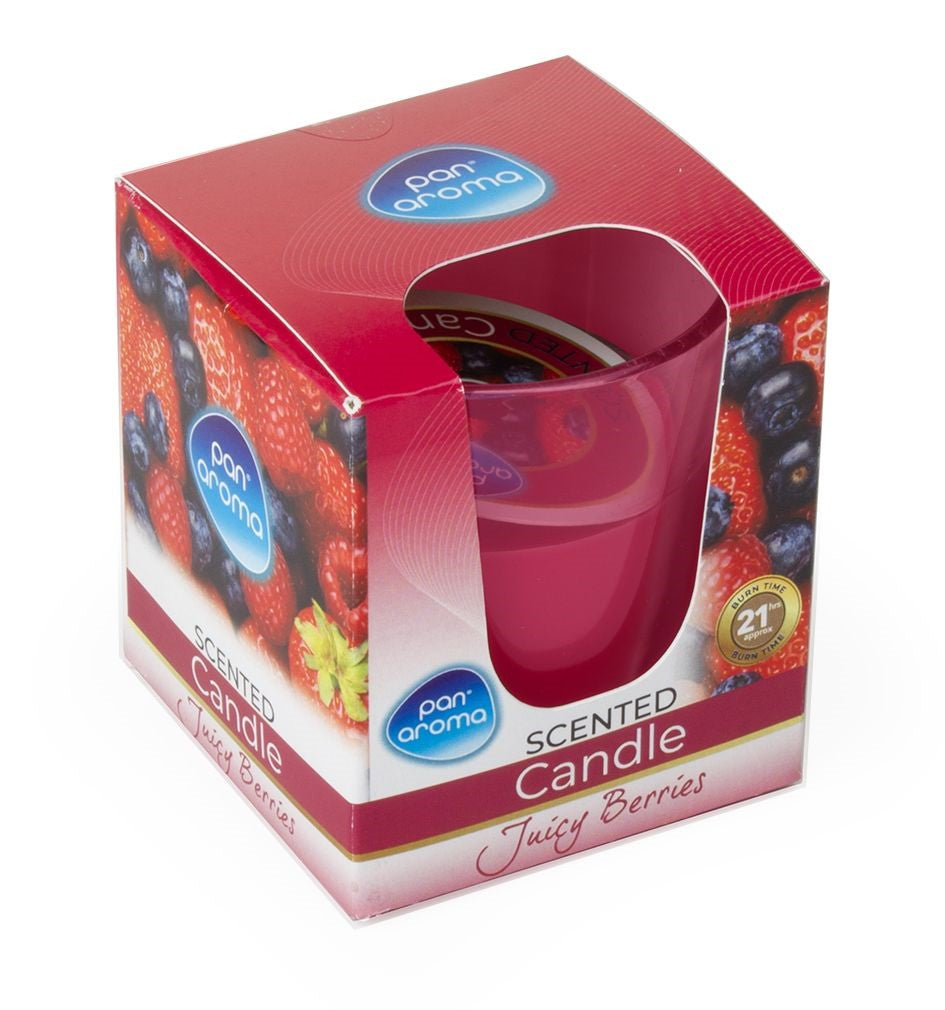 Pan Aroma Colour Glass Candle Juicy Berries