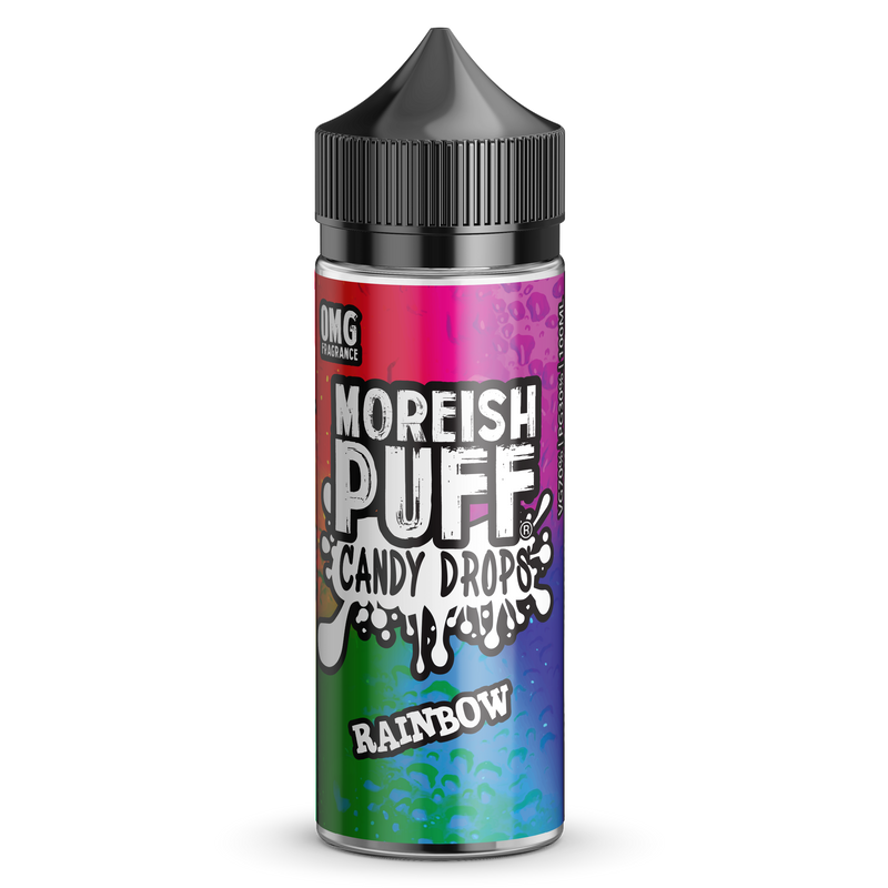 Moreish Puff Candy Drops: Rainbow Candy Drops 0mg 100ml Shortfill E-Liquid