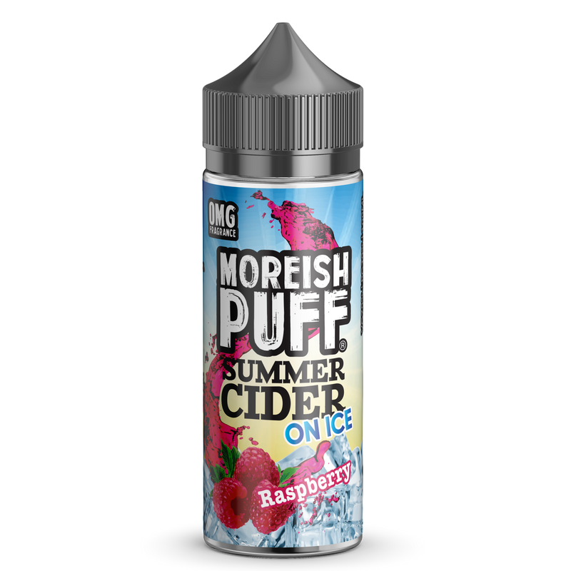 Moreish Puff Summer Cider On Ice: Raspberry 0mg 100ml Shortfill E-Liquid