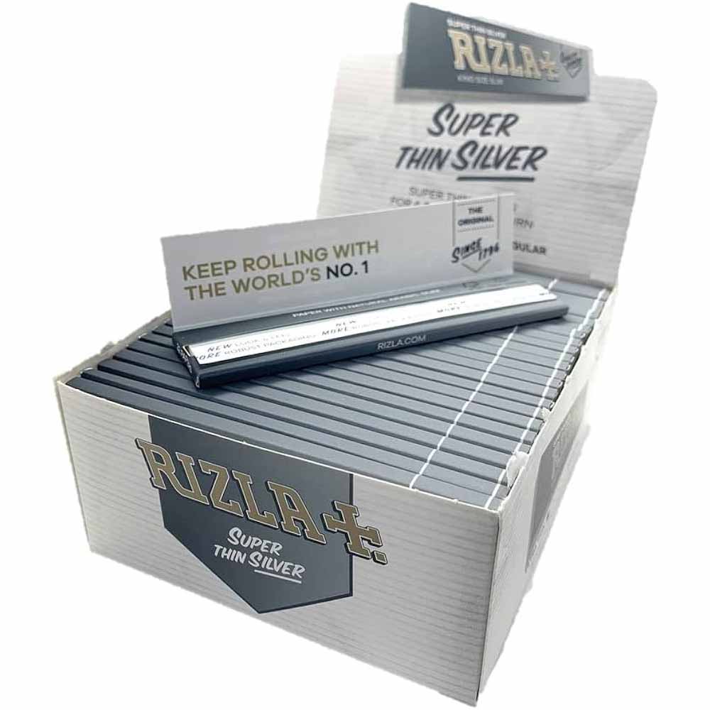 Rizla+ Super Thin Silver Rolling Papers King Size