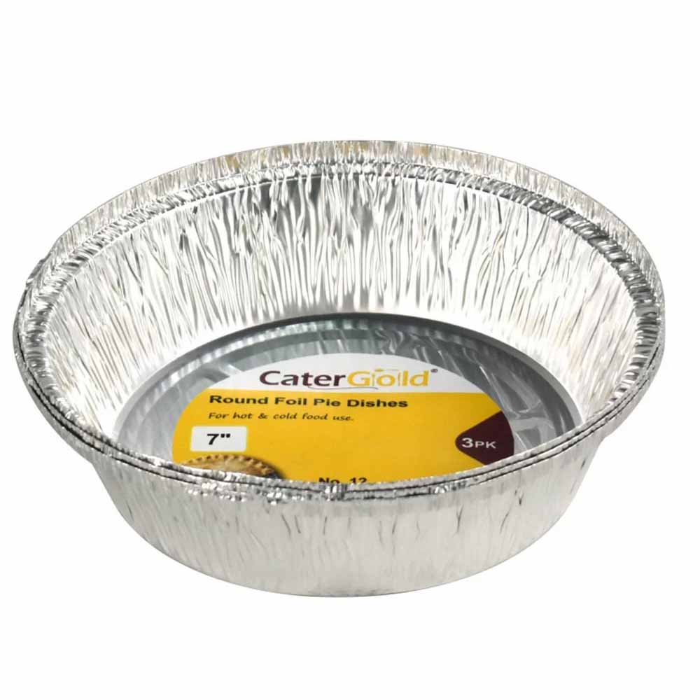 Round Foil Container Pie Dishes No.12 3PK