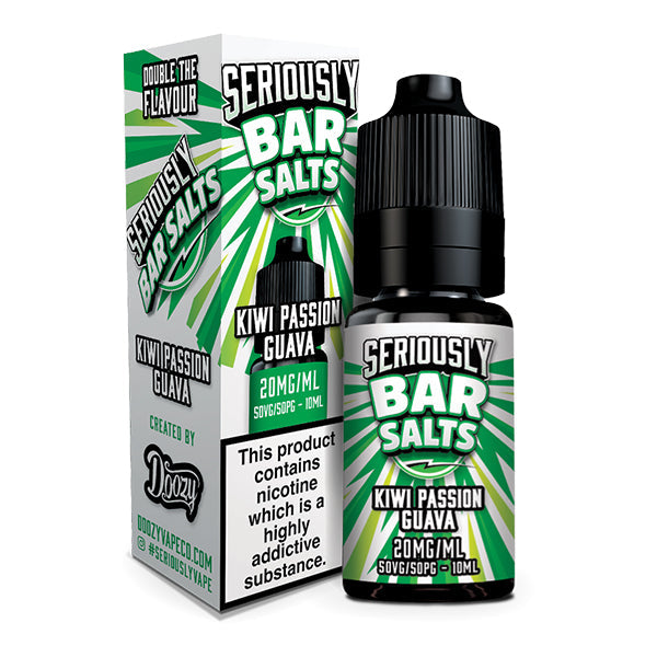 Seriously Bar Salts Kiwi Passion Guava 10ml Nic Salt