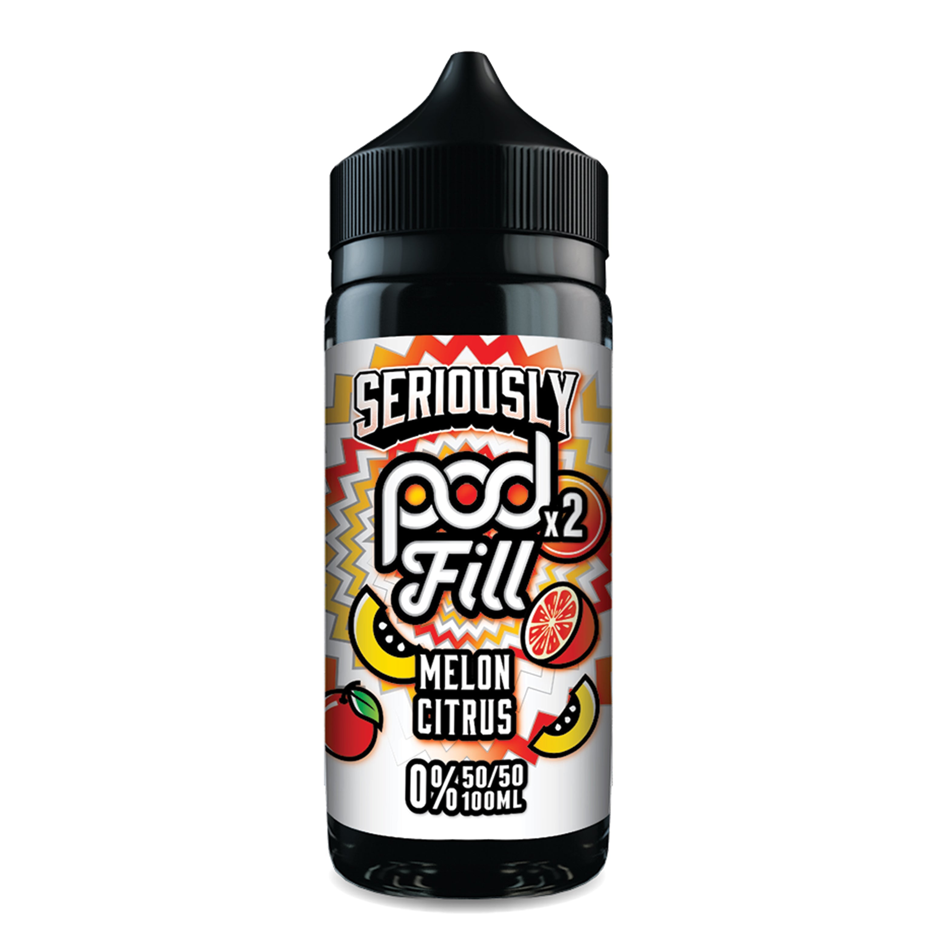 Doozy Vape Seriously Pod Fill X2 Melon Citrus 0mg 100ml Shortfill