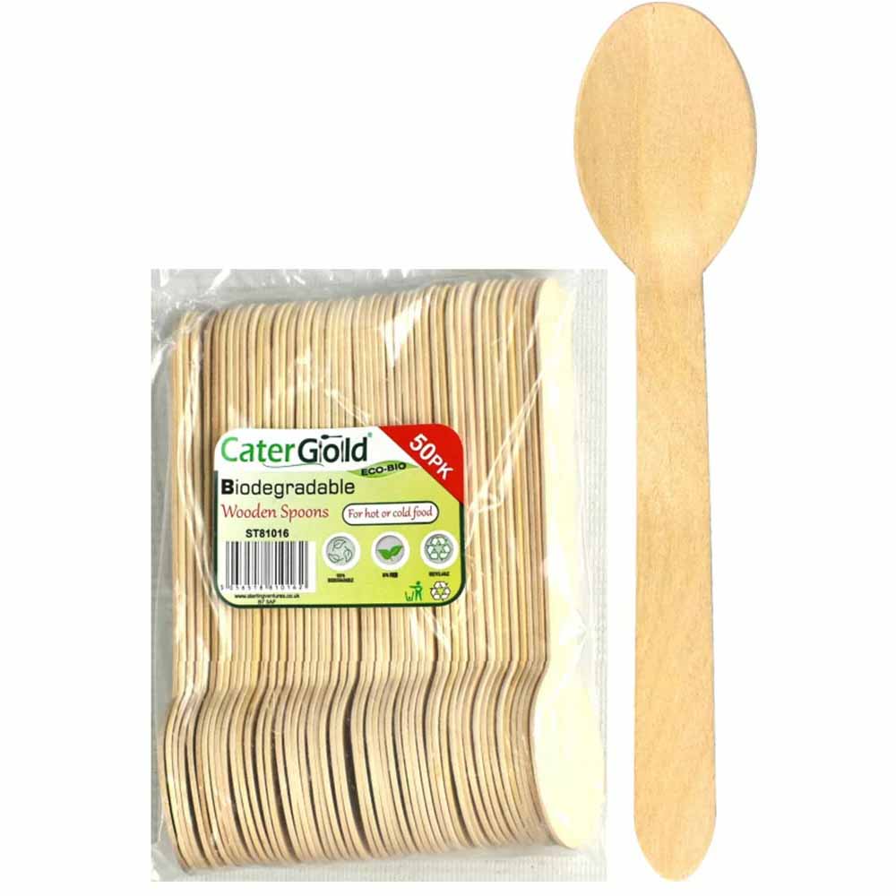 Eco-Bio Wooden Spoons 50s