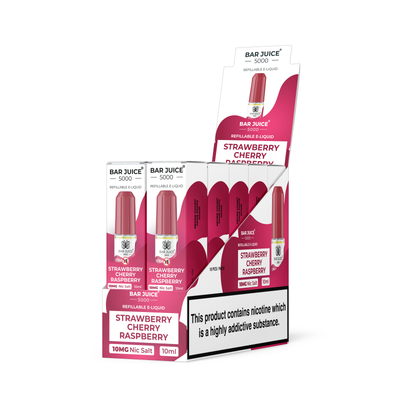 Strawberry Cherry Raspberry / Pack of 10 / 5mg