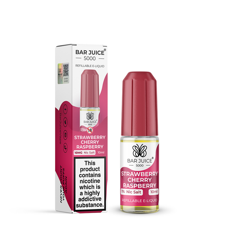 Bar Juice 5000 Strawberry Cherry Raspberry 10ml Nic Salt 10mg