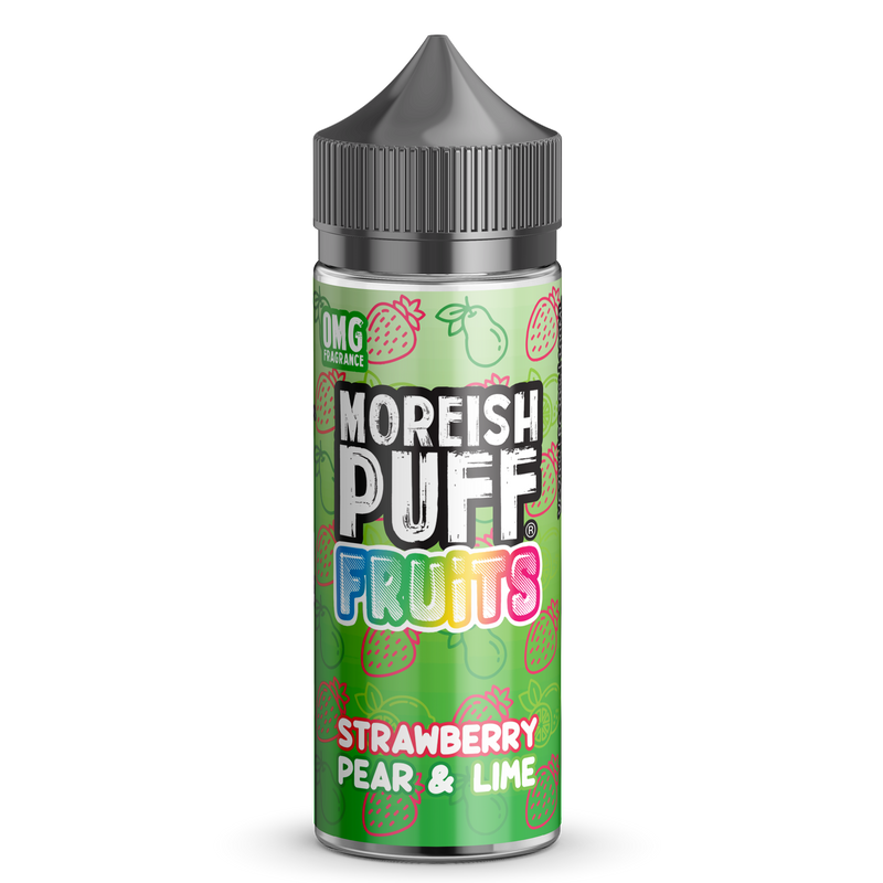 Strawberry, Pear & Lime by Moreish Puff Fruits 100ml Shortfill