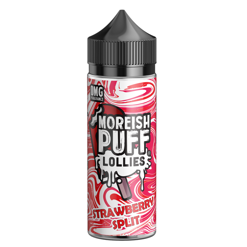 Moreish Puff Lollies Strawberry Split 0mg 100ml Shortfill E-Liquid