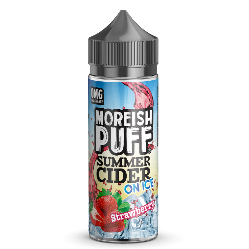 Moreish Puff Summer Cider On Ice: Strawberry 0mg 100ml Shortfill E-Liquid