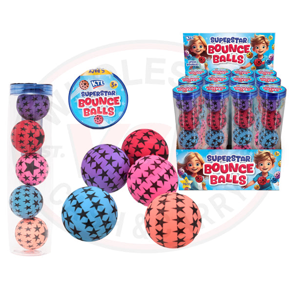 Star Bouncy Balls 1x5pk