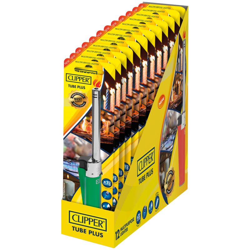 Clipper Tube Plus Assorted Colours 12 Pack